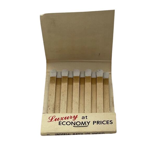 Vintage California Western 6 Saver Motel Advertising Matchbook Cover Unstruck - Picture 1 of 6